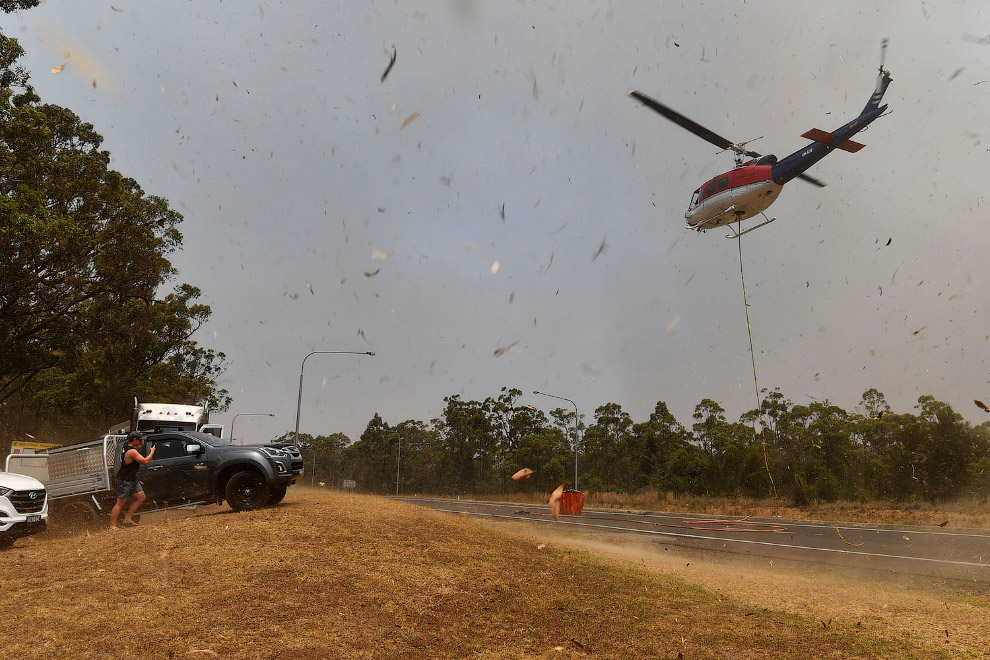 В Австралии бушуют лесные пожары Путешествия,фото