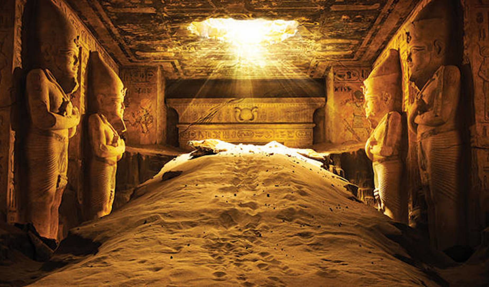 Подземный храм фараона древний Египет