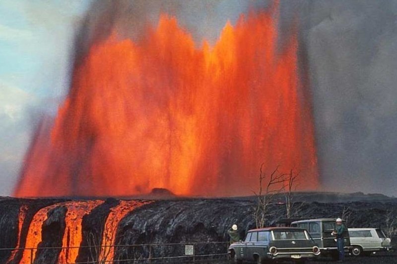 Снимки вулкана-купола поразили публику через полвека после извержения Килауэа, Мауна-Лоа, вулкан, гавайи, извержение вулкана, история, необычайно, редкое зрелище