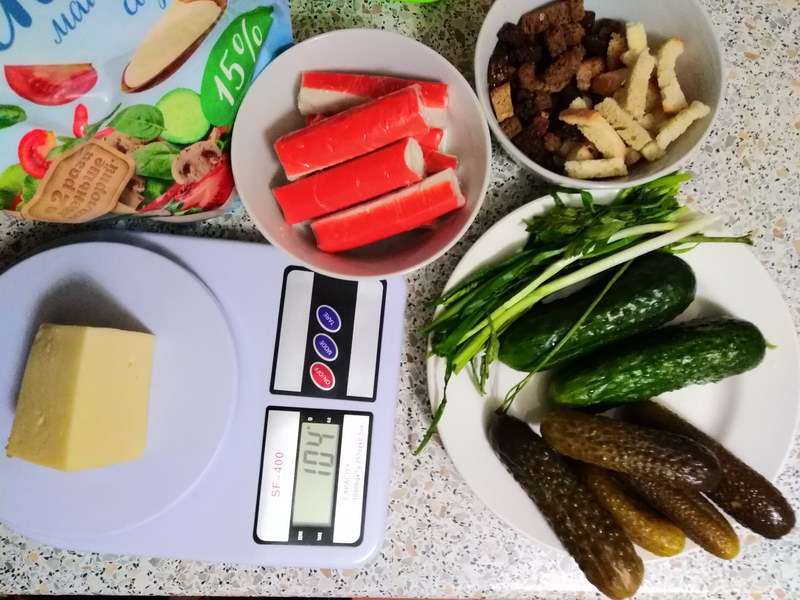 Салат за 20 минут «Студнабор» - простой рецепт из доступных продуктов