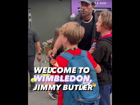 Джимми Батлер посетил Уимблдонский турнир