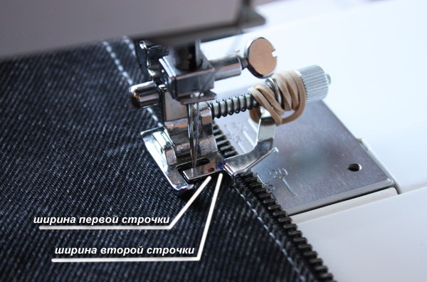 Отстрочка на джинсах — несколько полезных хитростей