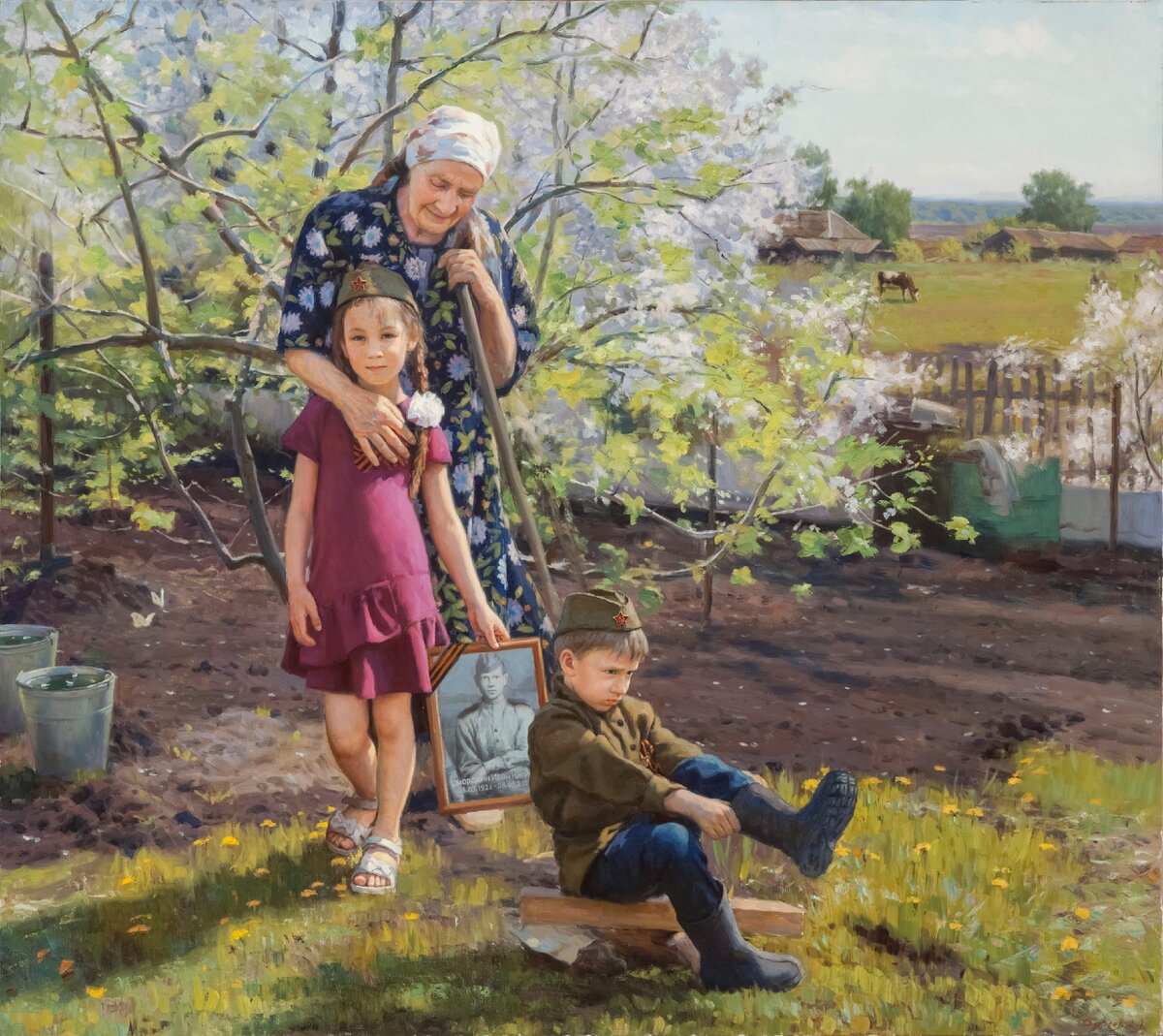 «Память поколений», 2019, холст, масло