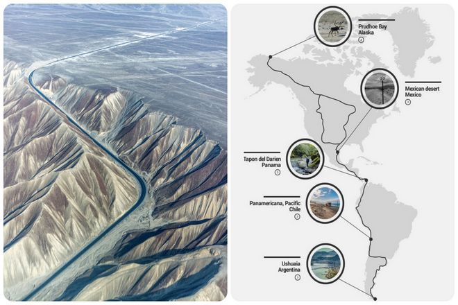 Самое длинное: Панамериканское шоссе (48000 км)