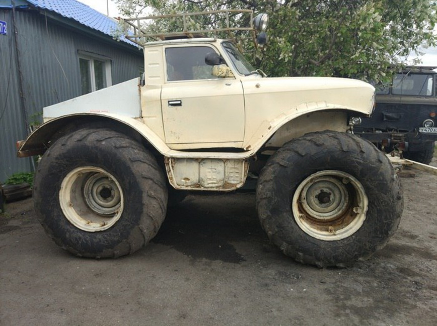 Пикап ИЖ-27151 превратился в самодельный вездеход Пикап ИЖ-27151 превратился в самодельный вездеход тюнинг