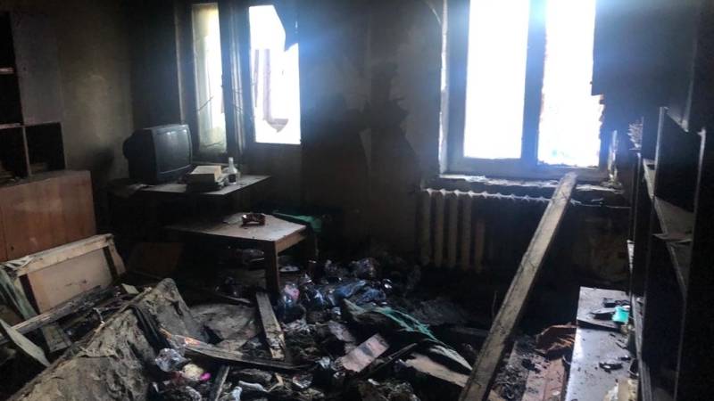 Пожилой мужчина сгорел во внезапно вспыхнувшем пожаре в Калининграде