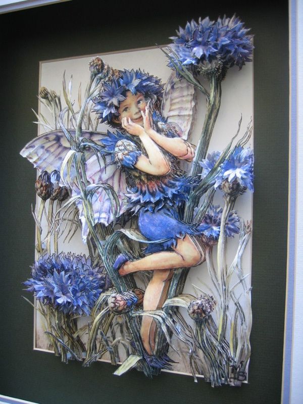 3-D paper fairy art.