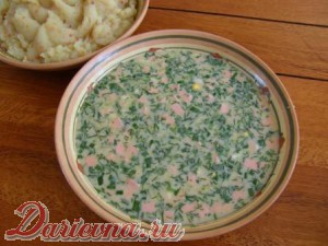 Мамина окрошка еда,пища,рецепты, кулинария