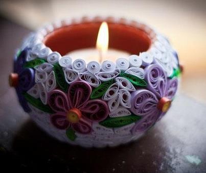 quilling candle