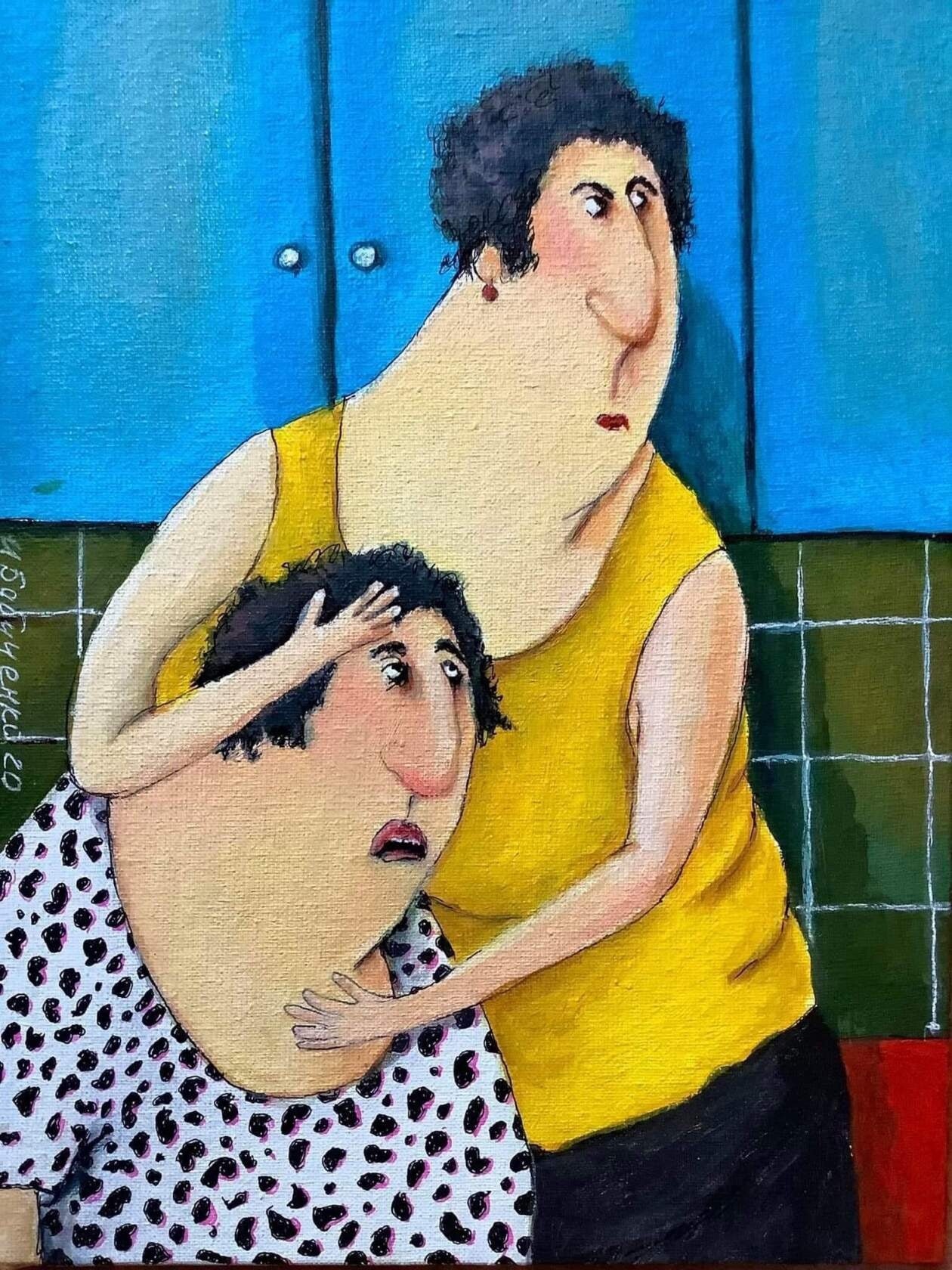 Ойц, Дора, шо ты бегаешь, как ошпаренная кошка, сядь..