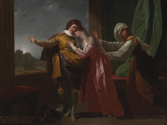«Ромео и Джульетта». (1778год). Автор: Бенджамин Вест. 