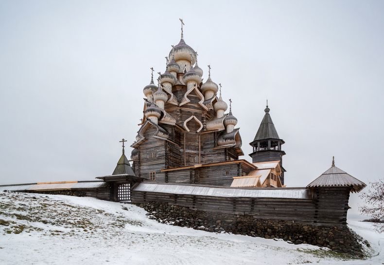 Реконструкция храма Преображения Кижи