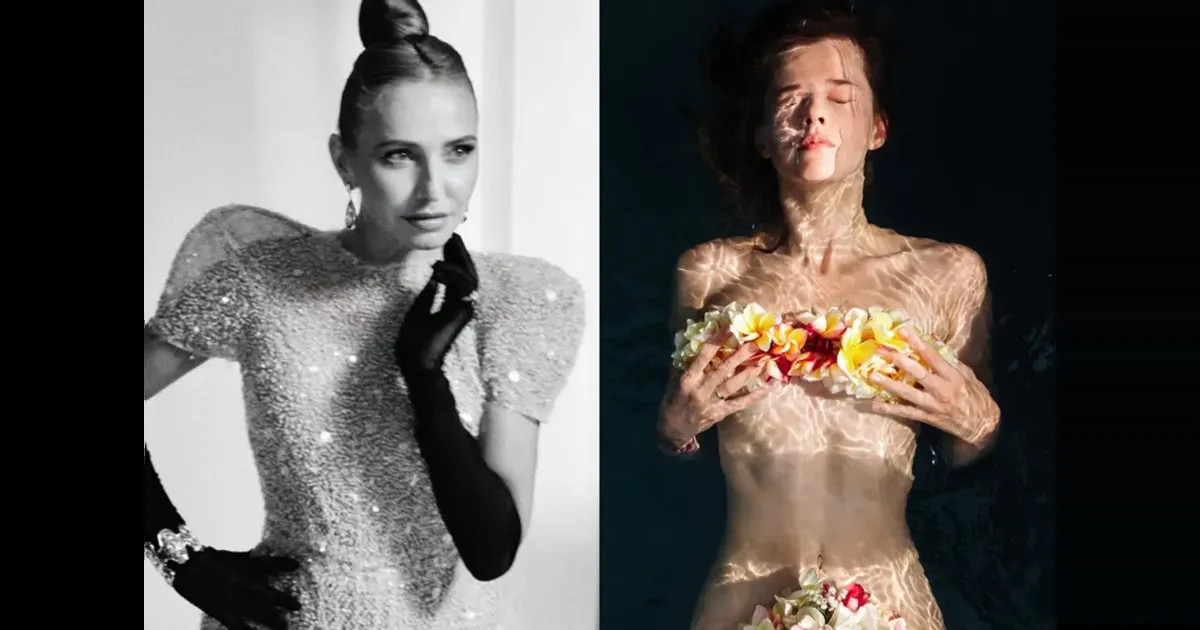 Татьяна Навка в "голом" платье, Юлия Высоцкая — в одеяле на голое тело и обнажённая Катерина Шпица: как селебрити встретили 8 марта