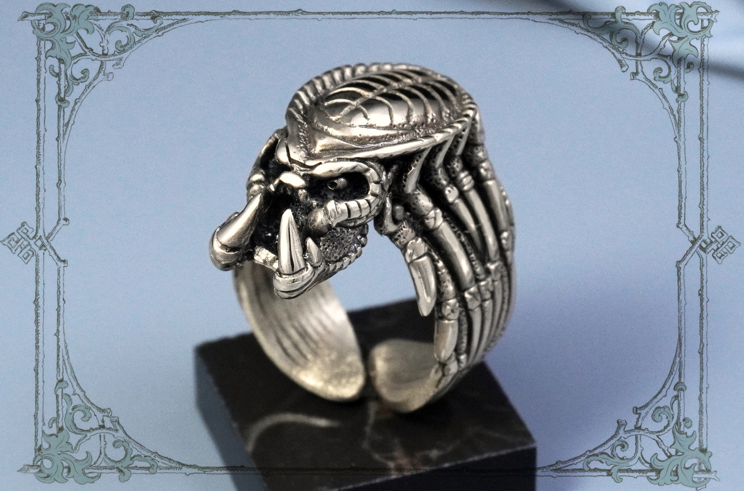 Украшения Predator: кольцо, подвеска, браслет ручной работы