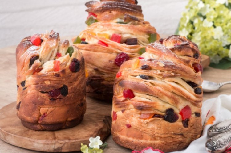 Кулич краффин с изюмом и цукатами Кулич краффин с изюмом и цукатами