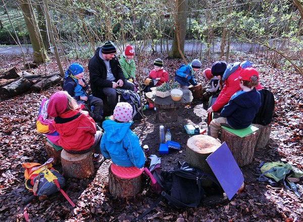 Waldkindergarten - лесные детские сады, популярные в Германии воспитание детей