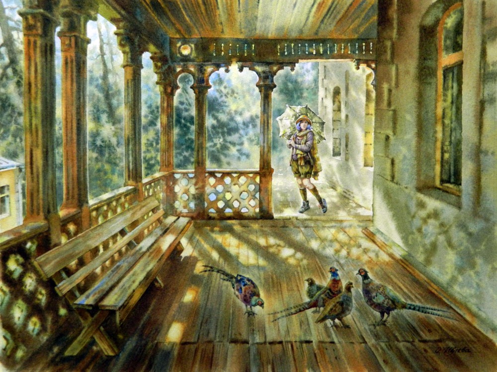 Художница Ольга Ивлева. По городам и странам Художница Ольга Ивлева. По городам и странам город