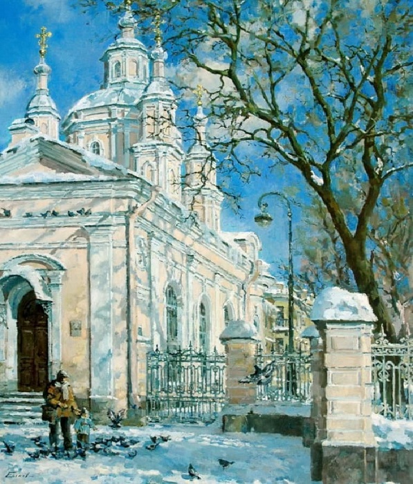 Питерские пейзажи современного импрессиониста Павла Еськова: Город, заплаканный ливнями Питерские пейзажи современного импрессиониста Павла Еськова: Город, заплаканный ливнями