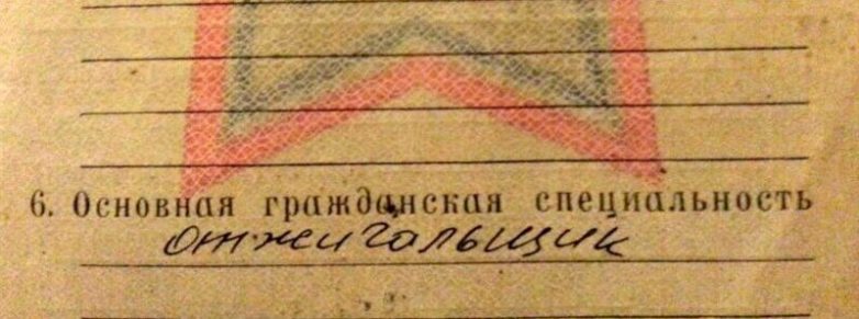 20 эпических записей в военных билетах 20 эпических записей в военных билетах