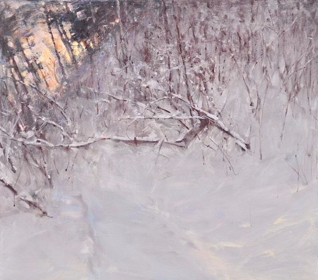 Зима у нас суровая, но до чего же хороша! Художник Коротков Валентин живопись