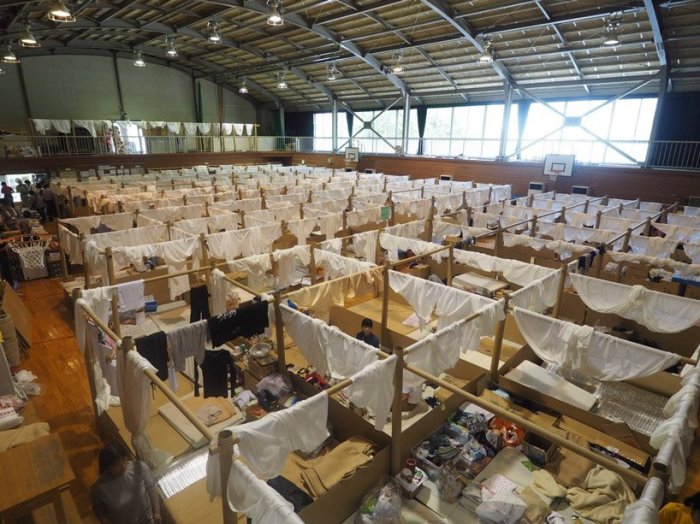 Японец строит дома из бумаги и картона для беженцев и олигархов архитектура,беженцы,бумага,дом,Япония