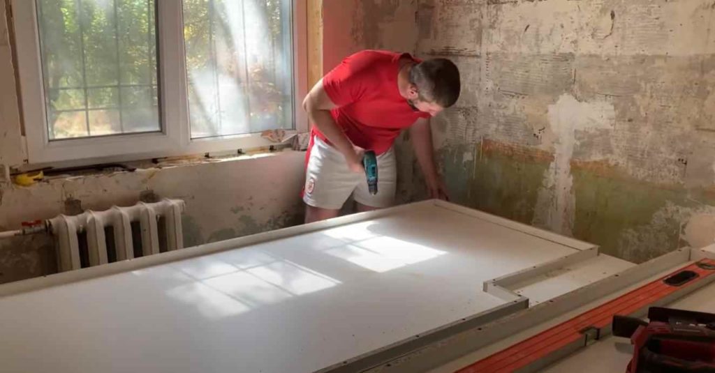 Как сделать бетонную столешницу с имитацией под белый мрамор для дома и дачи,мастер-класс