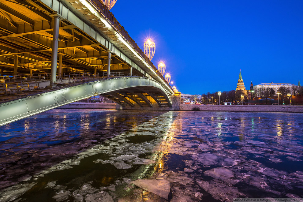 Прогулка по ледяной Москве