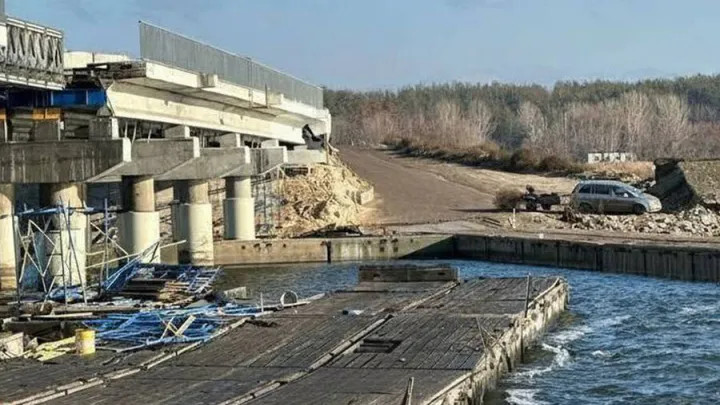  повреждена плотина Печенежского водохранилища, есть угроза разрушения