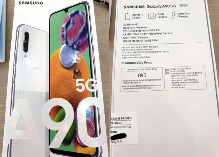 Смартфон Samsung Galaxy A90 5G показал лицо: экран Infinity-U и тройная камера новости,смартфон,статья