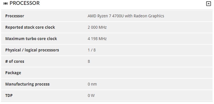 AMD Ryzen 7 4700U «засветился» в 3DMark: восемь ядер Zen 2 с частотой до 4,2 ГГц Ryzen, процессоры, процессоров, ядрами, 4700U, тесту, больше, обладать, поколения, процессор, Renoir, гибридных, гибридные, мобильные, игровые, всего, Вероятнее, новые, будут, могут