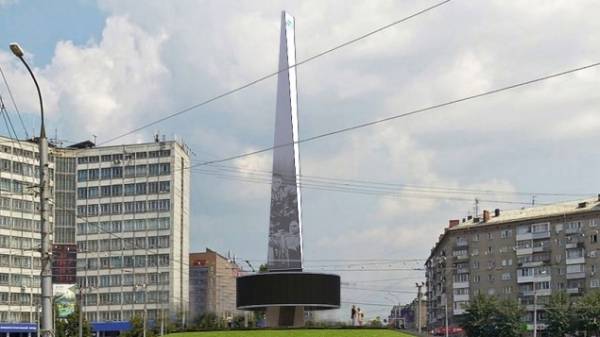 Опубликован проект стелы «Новосибирск — город трудовой доблести»