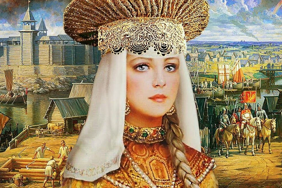 Анна Ярославна, королева Франции. Рисунок современного художника 
