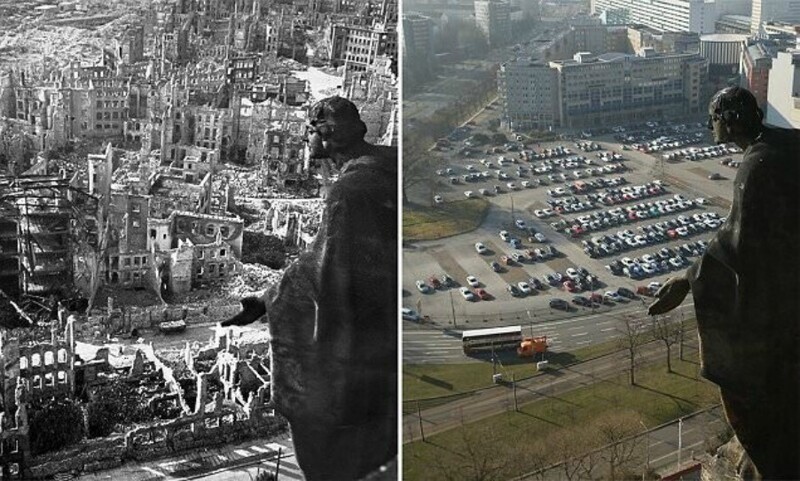 Фотография: Тогда и сейчас: 30 интересных фото, которые показывают течение времени №26 - BigPicture.ru