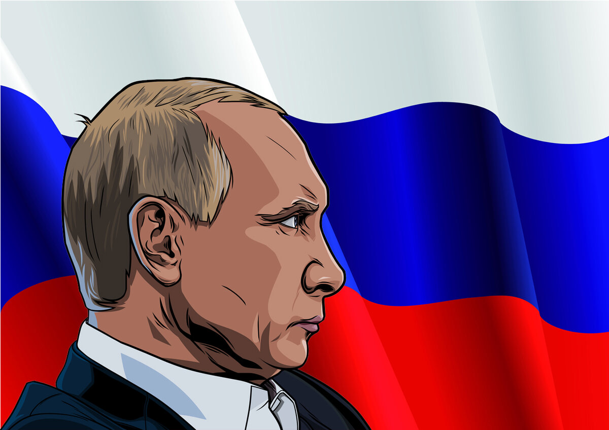Путин рисунок