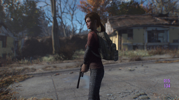 Элли из The Last of Us нашли в Fallout 4 fallout 4,the last of us,Игры,моды,персонажи