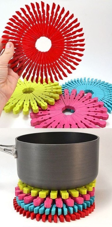 Очень интересные идеи из прищепок handmake,поделки своими руками,разное