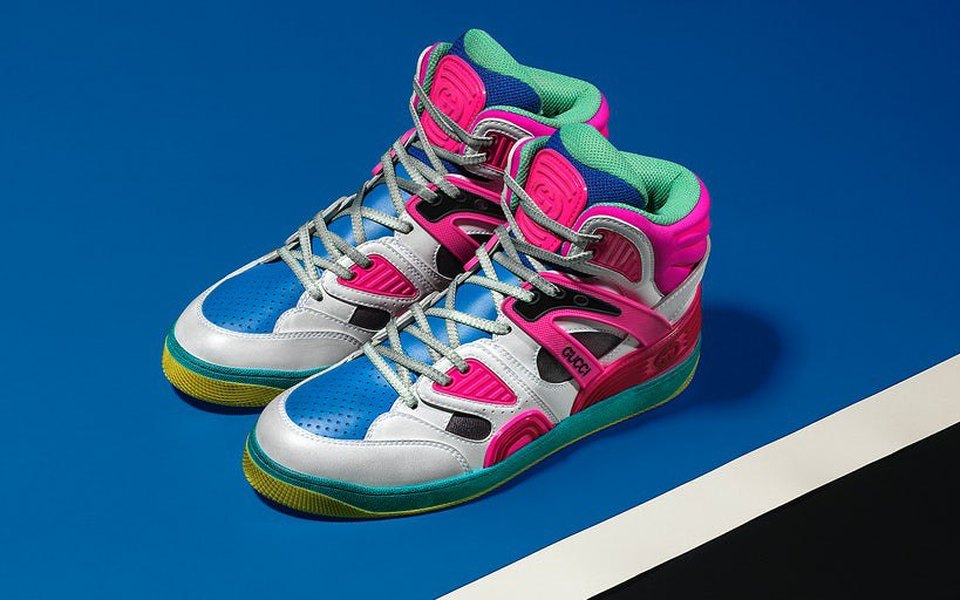 Кроссовки Gucci из материала Demetra 