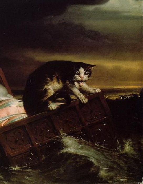 История одной картины: Как кот спас младенца во время наводнения и вошёл в историю живопись