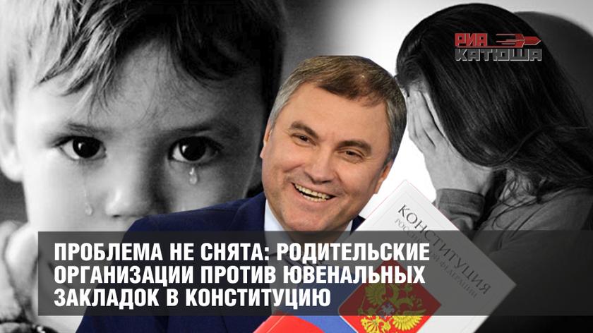 Проблема не снята: родительские организации против ювенальных закладок в Конституцию