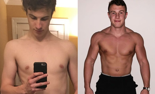Хилый парень набрал 20 кило мускулов за 2 месяца и рассказал о своей тренировке
