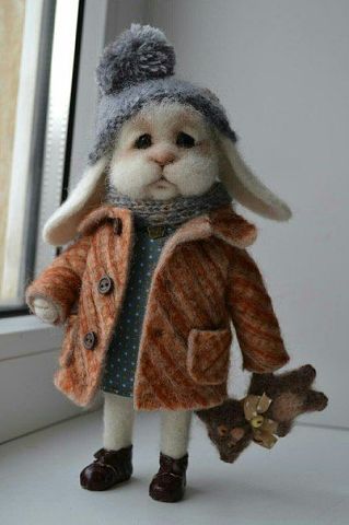 Если у Вас плохое настроение, посмотрите на эти игрушки ручной работы из шерсти и улыбнитесь. Такая милота! handmake,куклы и игрушки,поделки своими руками