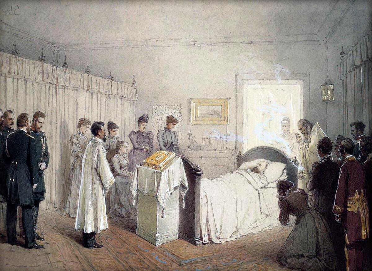 “Смерть Александра III в Ливадии”. 1894 год