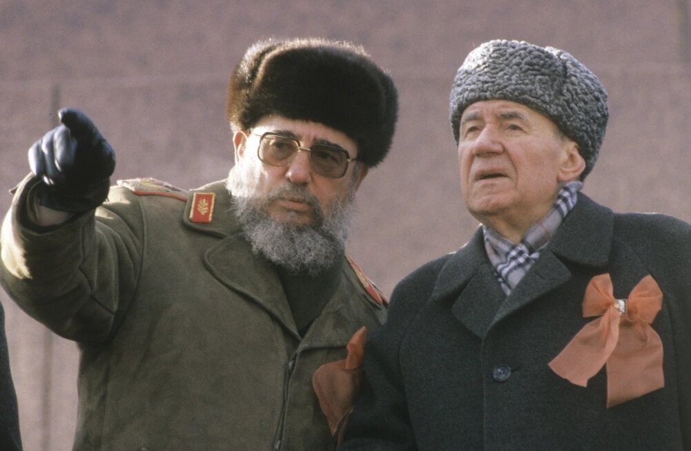    Фидель Кастро и Андрей Громыко. 1987 г. Фото:  РИА Новости/ Юрий Абрамочкин