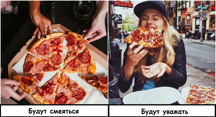 В Италии каждый человек заказывает себе отдельную пиццу