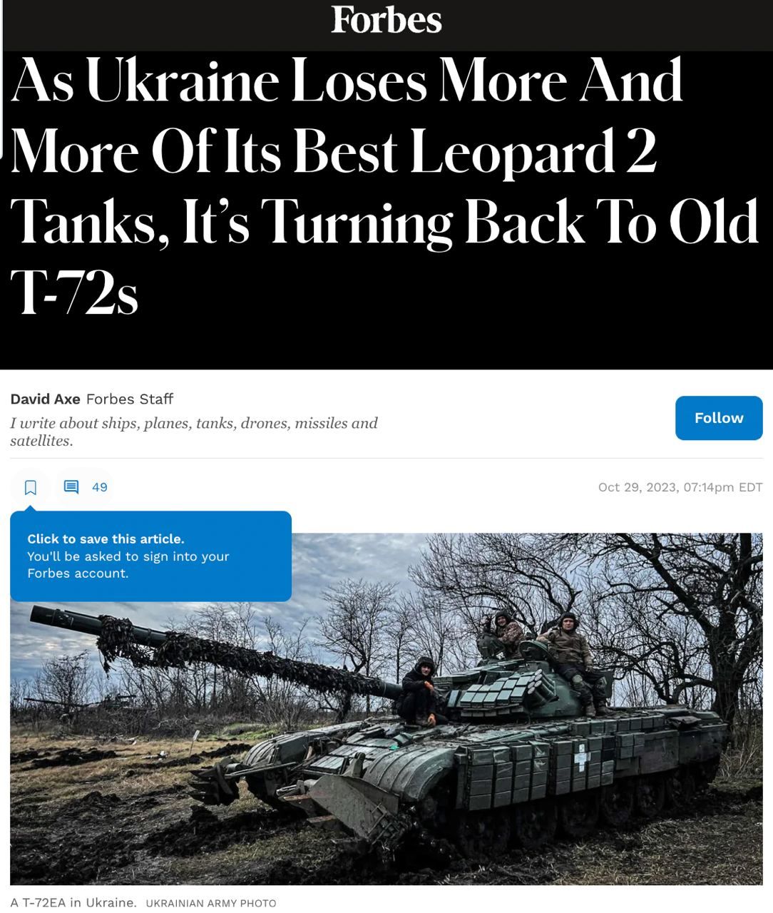 Forbes: Польша и Чехия способны утолить «танковый голод» ВСУ оружие,украина