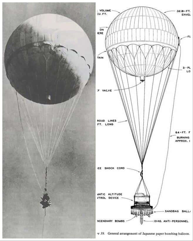 Воздушный шар без солдат: как японцы бомбили территорию США во время Второй мировой