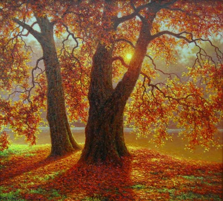 Прощальная улыбка ноября... Художник Султан Александр Георгиевич