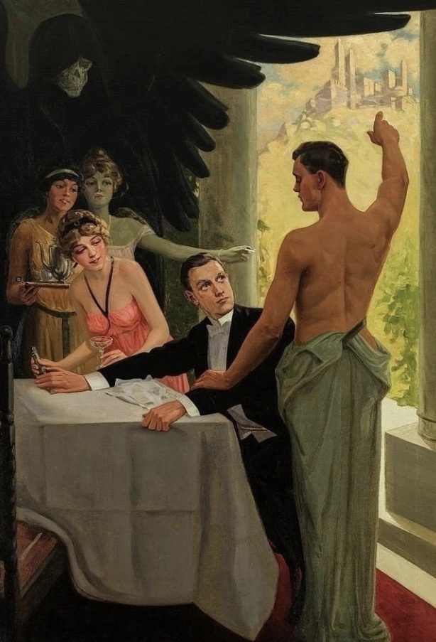 Чарльз Черч «Опасные слуги: зло кофе, табака и алкоголя», 1913 год
