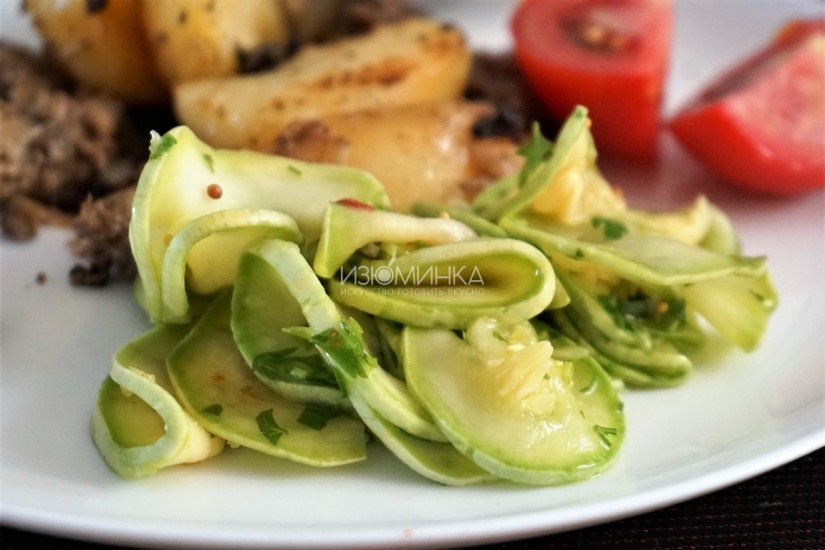 Маринованные кабачки быстрого приготовления Закуски,салаты