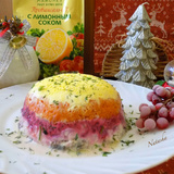 Салат со шпротами.
